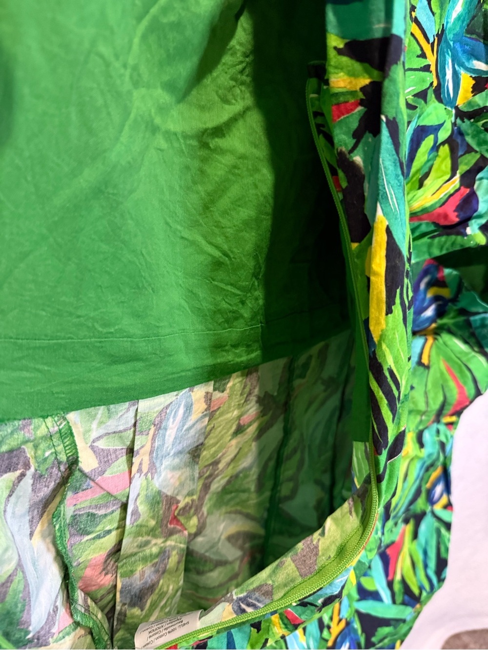 Emily and Fin Tropical Green XXL Sleeveless Maxi Jumpsuit Cocktail Resortwear - Picture 9 of 16